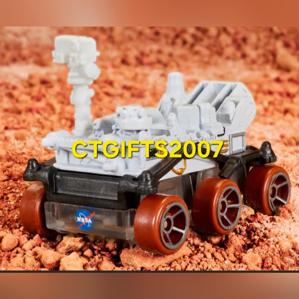 2021 Hot Wheels Mars Rover Perseverance 1:64 Diecast Vehicle USPS Stamp Postcard